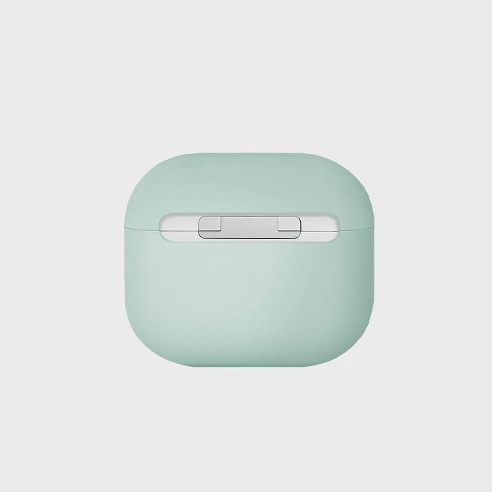 Picture of Apple Airpods 3 Case | Uniq Lino Airpods 3 Snap Case High Quality Liquid Silicone Case for Airpods 3 Airpods 3rd Gen (Green)