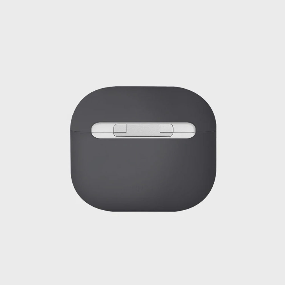 Picture of Apple Airpods 3 Case | Uniq Lino Airpods 3 Snap Case High Quality Liquid Silicone Case for Airpods 3 Airpods 3rd Gen (Grey)