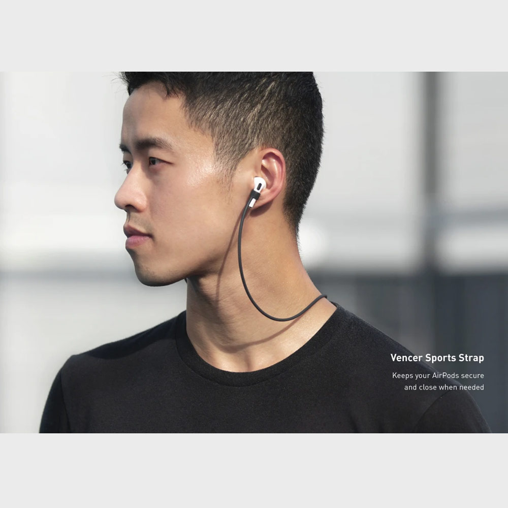 Picture of Apple Airpods 3 Case | Uniq Vencer Airpods 3 High Quality Premium Silicone Case with Aluminium Carabiner for Airpods 3 Airpods 3rd Gen (Dark Grey)