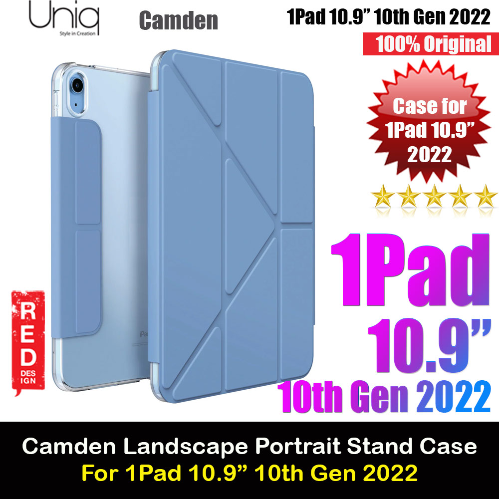 Picture of Uniq Camden Flip Cover Stand Case for Apple iPad 10.9 10th Gen 2022  (Blue) Apple iPad 10th Gen 10.9\" 2022- Apple iPad 10th Gen 10.9\" 2022 Cases, Apple iPad 10th Gen 10.9\" 2022 Covers, iPad Cases and a wide selection of Apple iPad 10th Gen 10.9\" 2022 Accessories in Malaysia, Sabah, Sarawak and Singapore 