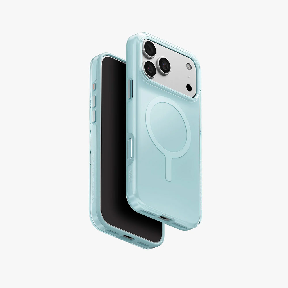 Picture of Apple iPhone 18 Pro Case | Uniq Clario MagClick Eco-Friendly Drop Protection Case with Camera Control Button for iPhone 18 Pro 6.3 - Glacier Mint