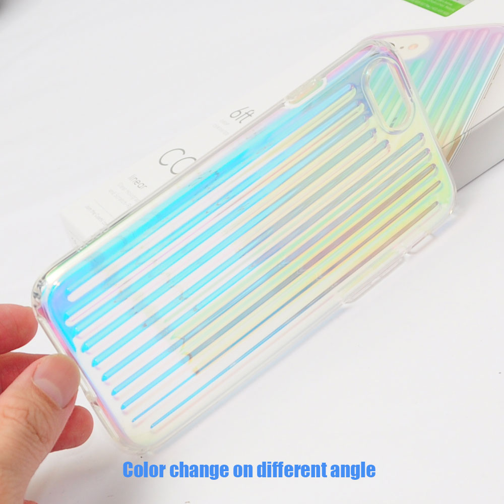 Picture of Apple iPhone 7 4.7 Case | Uniq Coehl Clear Holography  Protection Case Colorful Case for iPhone SE 2020 iPhone 7 iPhone 8 iPhone SE 2022 (Linear)