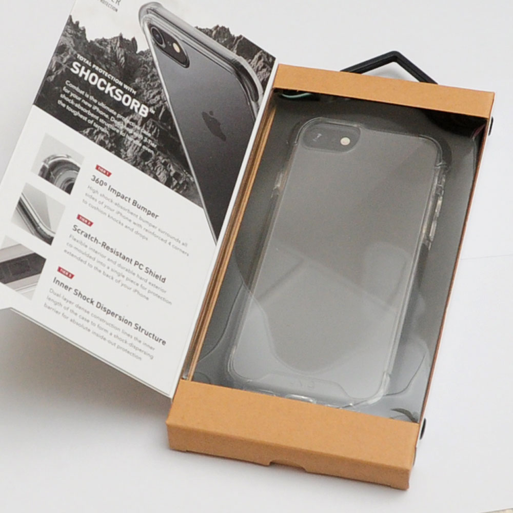 Picture of Apple iPhone SE 2020 Case | Uniq Combat Extreme Reinforced Corner Defense Protection Hybrid Case for Apple iPhone SE 4.7 2020 (Black)