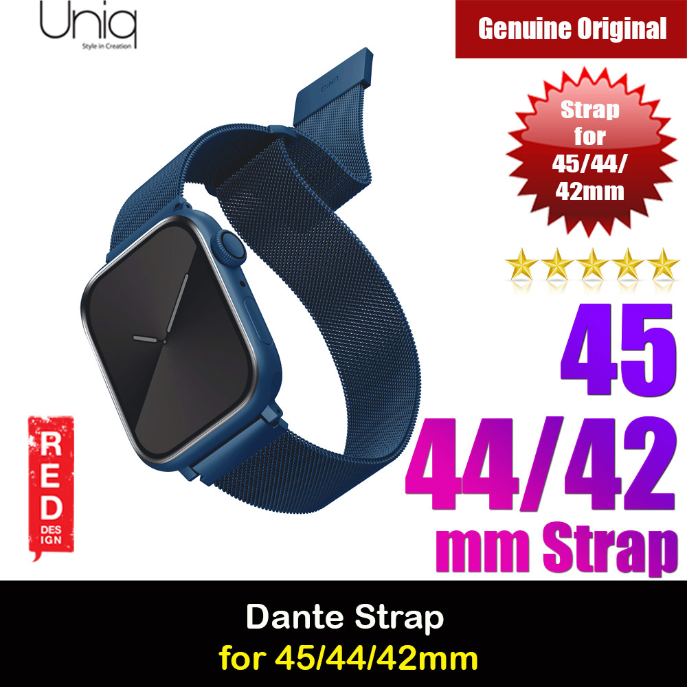 Picture of Uniq Dante Milanese Mesh Loop Strap Stainless Steel with Magnetic Clasp  Strap for Apple Watch 42mm 44mm 45mm (Cobalt Blue) Apple Watch 42mm- Apple Watch 42mm Cases, Apple Watch 42mm Covers, iPad Cases and a wide selection of Apple Watch 42mm Accessories in Malaysia, Sabah, Sarawak and Singapore 