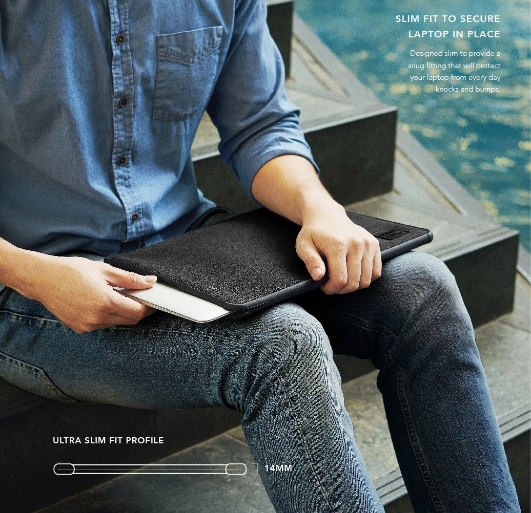 Picture of Apple iPad 9.7 2017 Case | Uniq Dfender Bumper Case for Apple Macbook or Tablets up to 16 inches (Black)