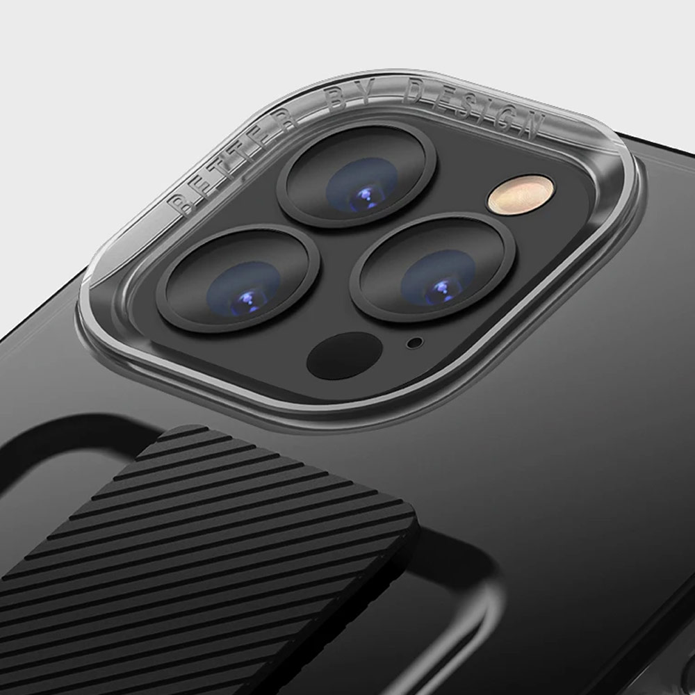 Picture of Apple iPhone 13 6.1 Case | Uniq Heldro Free Grip Flex Grip Sporty Drop Protection Case with Wrist Strap for iPhone 13 6.1 (Vapour Smoke)