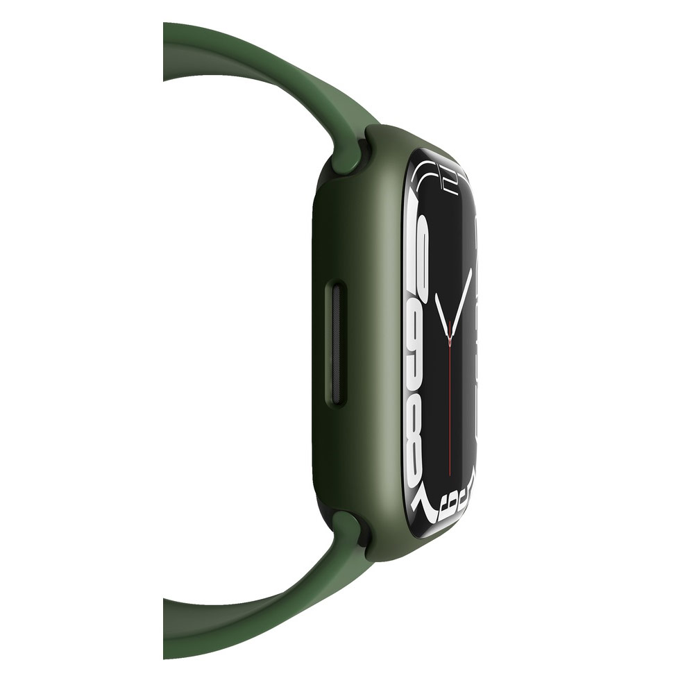 Picture of Apple Watch 45mm Case | Uniq Legion Hybrid Series Case with High Sensitivity Touch 9H Tempered Glass for Apple Watch 45mm (Black)