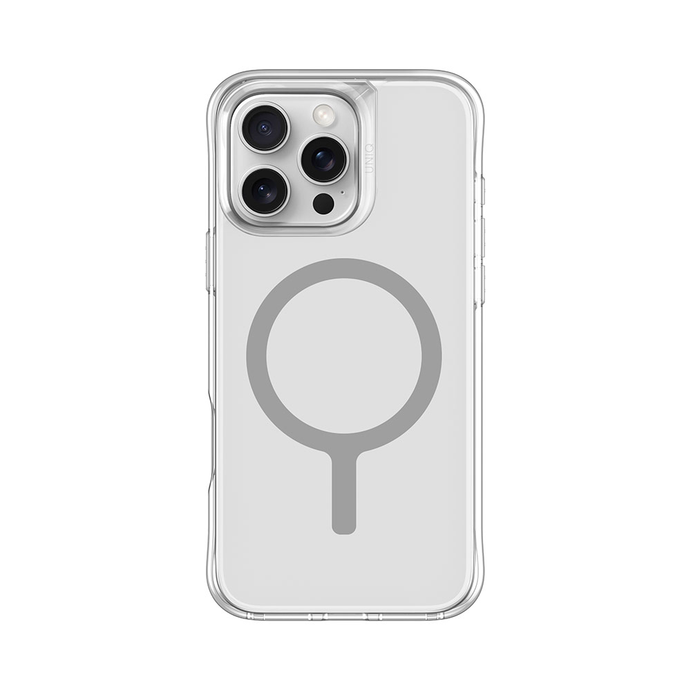 Picture of Apple iPhone 16 Pro 6.3 Case | Uniq LifePro Xtreme Magclick Slim Thin Clear Transparent Magsafe Magnetic Drop Protection Case for iPhone 16 Pro 6.3 (Clear Frost)