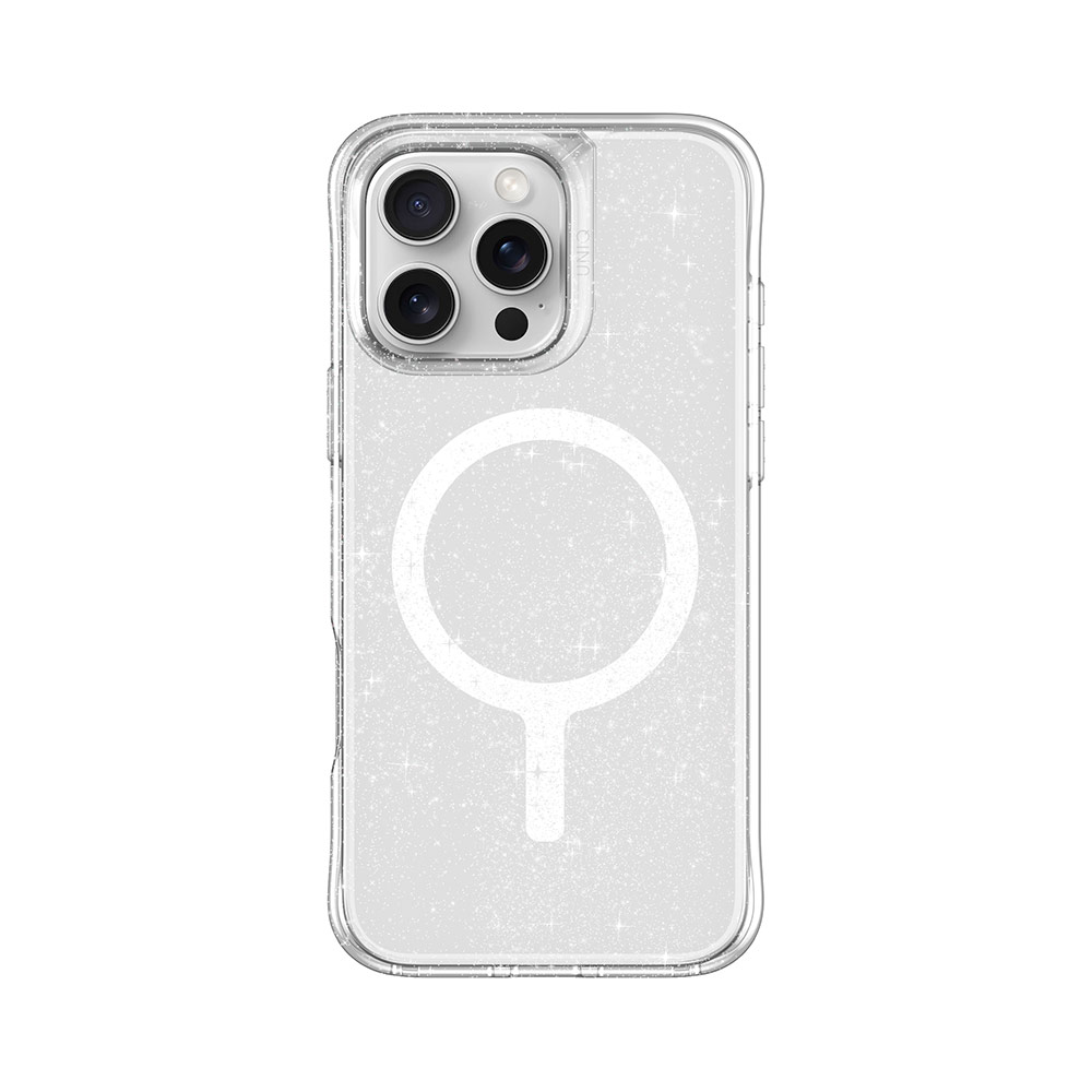 Picture of Apple iPhone 16 Pro 6.3 Case | Uniq LifePro Xtreme Magclick Slim Thin Clear Transparent Magsafe Magnetic Drop Protection Case for iPhone 16 Pro 6.3 (Tinsel Lucent)