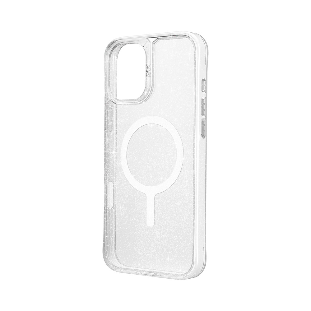 Picture of Apple iPhone 16 Pro 6.3 Case | Uniq LifePro Xtreme Magclick Slim Thin Clear Transparent Magsafe Magnetic Drop Protection Case for iPhone 16 Pro 6.3 (Tinsel Lucent)