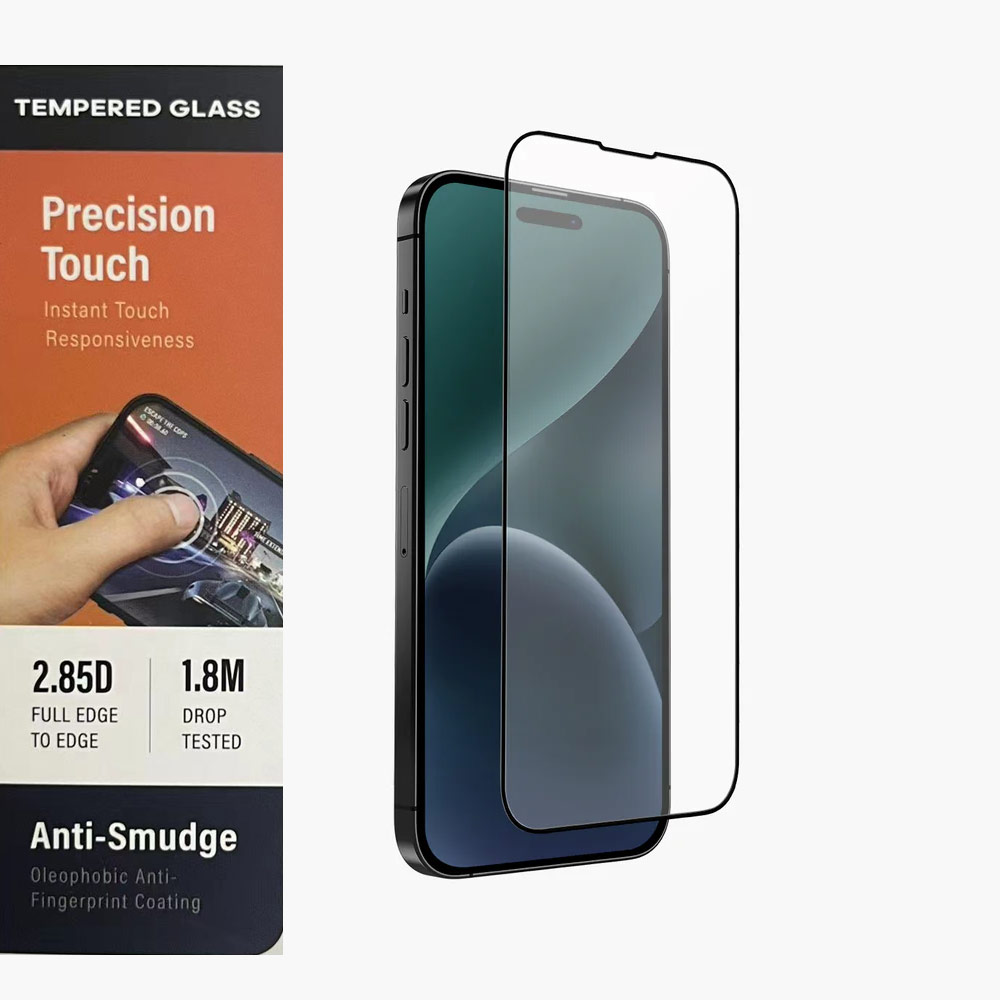 Picture of Apple iPhone 15 Pro Max 6.7 Screen Protector | Uniq Optix Matte Anti Glare Tempered Glass Screen Protector with Installation Helper Kit for iPhone 15 Pro Max 6.7 (Matte)