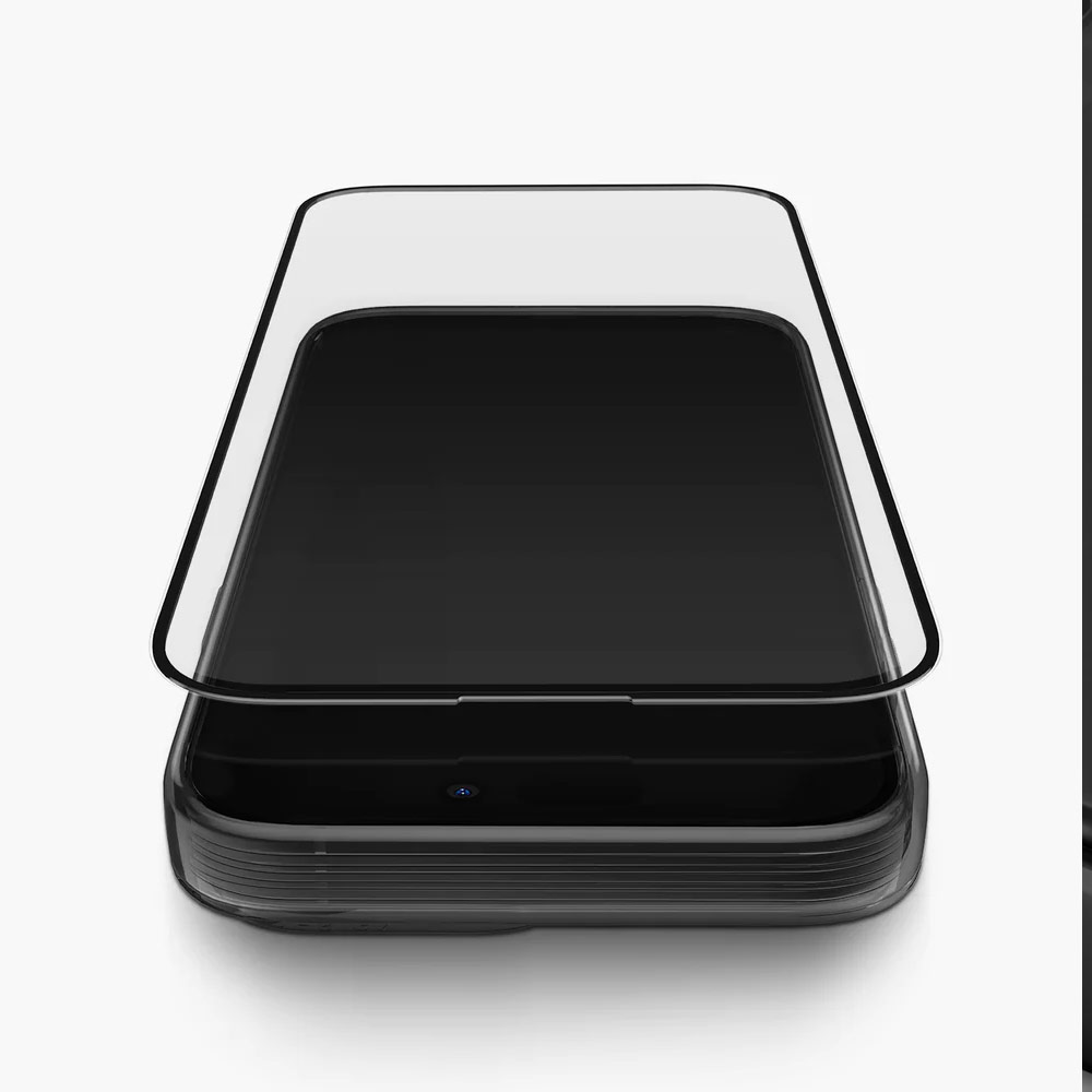 Picture of Apple iPhone 15 Pro Max 6.7 Screen Protector | Uniq Optix Matte Anti Glare Tempered Glass Screen Protector with Installation Helper Kit for iPhone 15 Pro Max 6.7 (Matte)