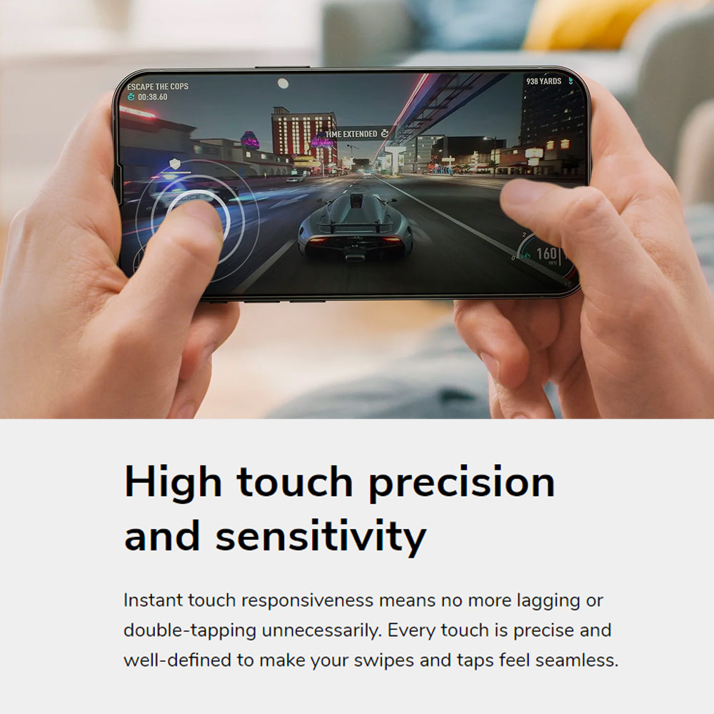 Picture of Apple iPhone 15 Pro Max 6.7 Screen Protector | Uniq Optix Matte Anti Glare Tempered Glass Screen Protector with Installation Helper Kit for iPhone 15 Pro Max 6.7 (Matte)