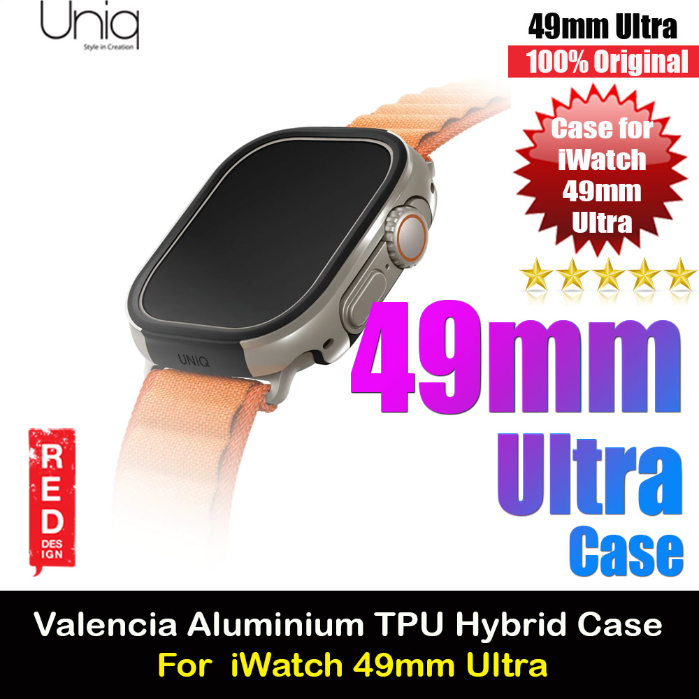 Picture of Uniq Valencia Hybrid Series Case with Reinforced Aluminum TPU Material for Apple Watch 49mm Ultra (Titanium Silver) Apple Watch 49mm	Ultra- Apple Watch 49mm	Ultra Cases, Apple Watch 49mm	Ultra Covers, iPad Cases and a wide selection of Apple Watch 49mm	Ultra Accessories in Malaysia, Sabah, Sarawak and Singapore 