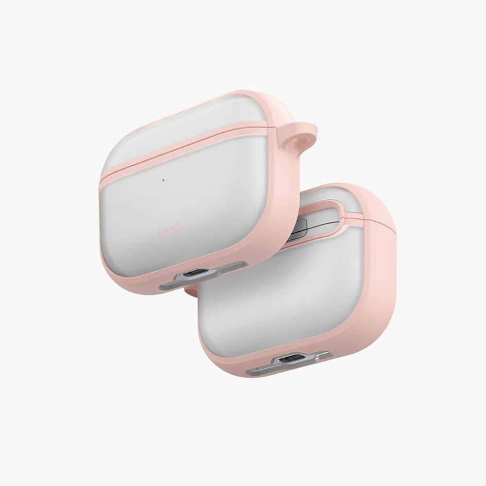 Picture of Apple Airpods Pro 3 Case | Uniq Veren Frosted Shield Case for Airpods Pro 3 3rd Gen 2025 (Pink)