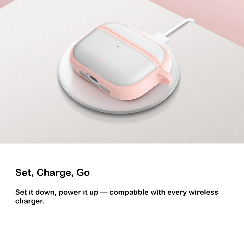 Picture of Apple Airpods Pro 3 Case | Uniq Veren Frosted Shield Case for Airpods Pro 3 3rd Gen 2025 (Chalk Frost)