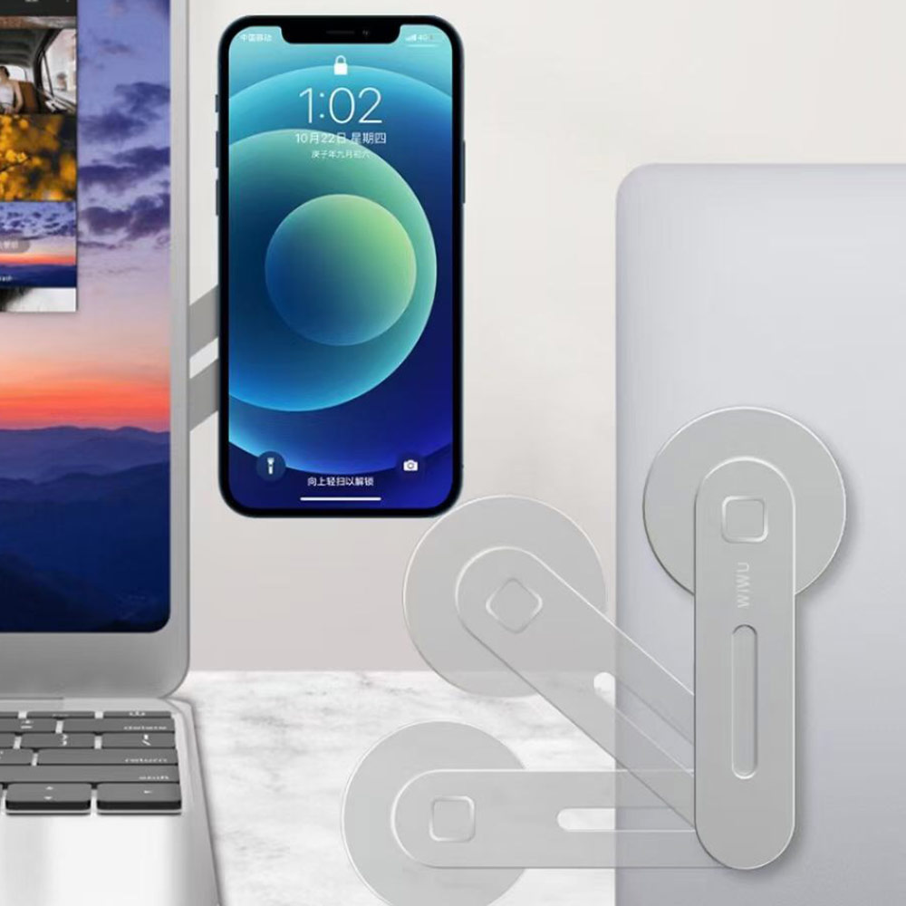 Picture of Apple MacBook Pro Retina 13" | Wiwu Laptop Extender Magnetic Phone Bracket Attachable to Macbook Notebook Asus Lenovo HP Monitor for iPhone 12 Pro Max Series