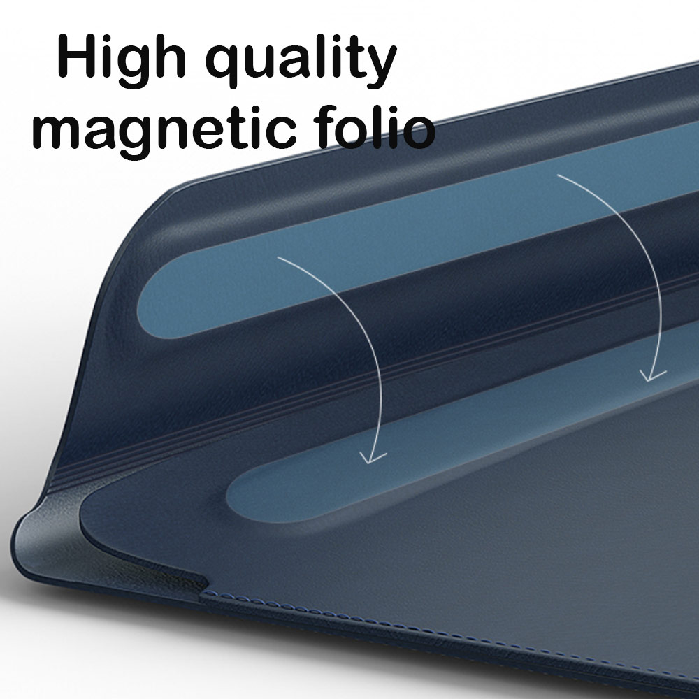 Picture of Apple Macbook Air 13\" | WIWU Skin Pro Slim Stand PU Leather 2 in 1 Sleeve for Macbook Air 13 M1 2020 2021 Macbook Pro 13 2020 2021 13 inches Laptop (Grey)