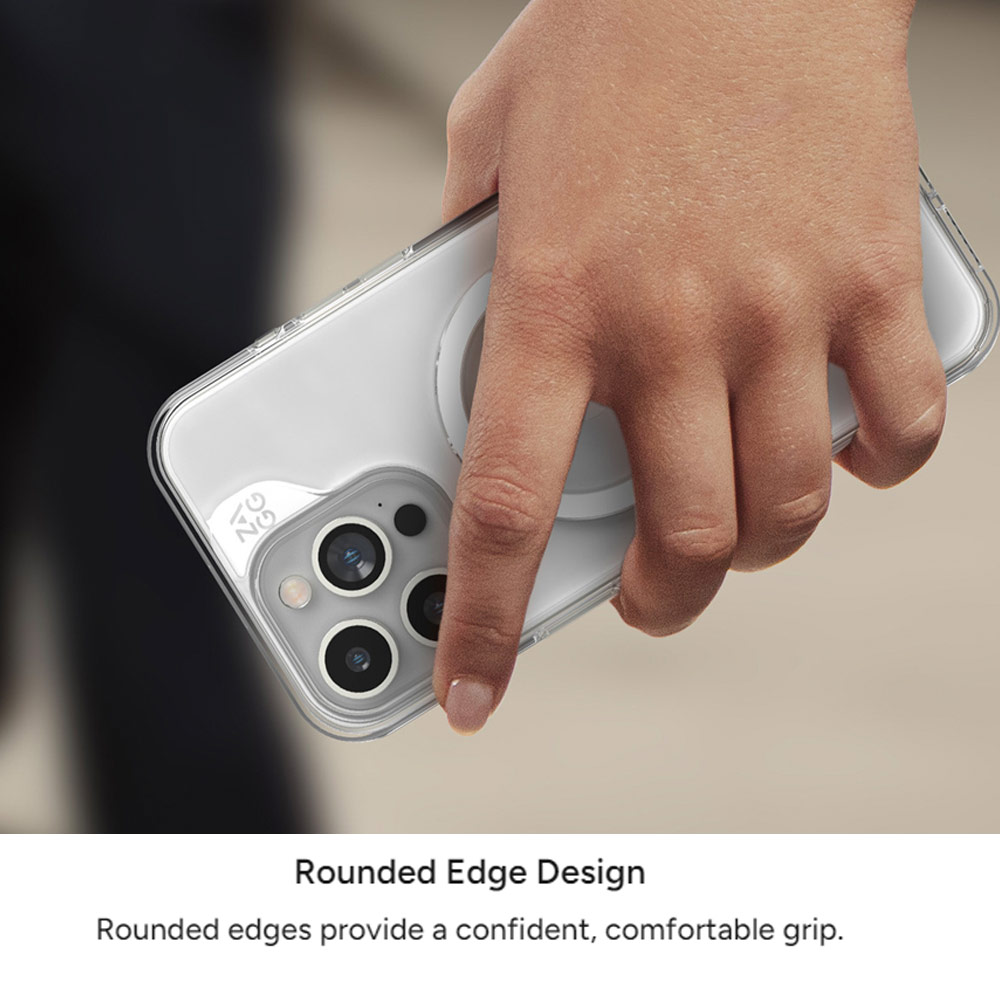 Picture of Apple iPhone 15 Pro Max 6.7 Case | Zagg Crystal Palace Snap Anti Yellow Magnetic Drop Protection Case for iPhone 15 Pro Max 6.7 (Clear)