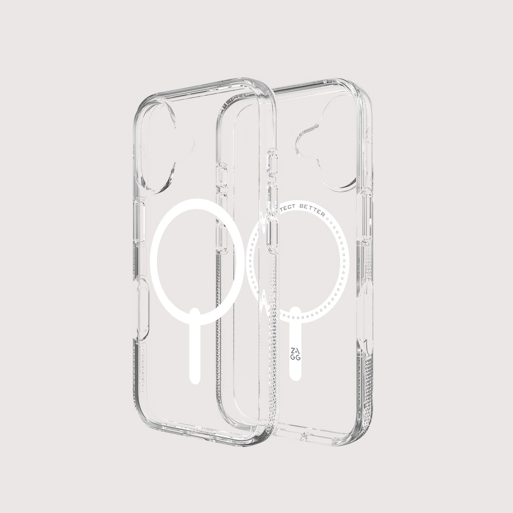 Picture of Apple iPhone 16 6.1 Case | Zagg Crystal Palace Snap Anti Yellow Magnetic Drop Protection Case for iPhone 16 6.1 (Clear)