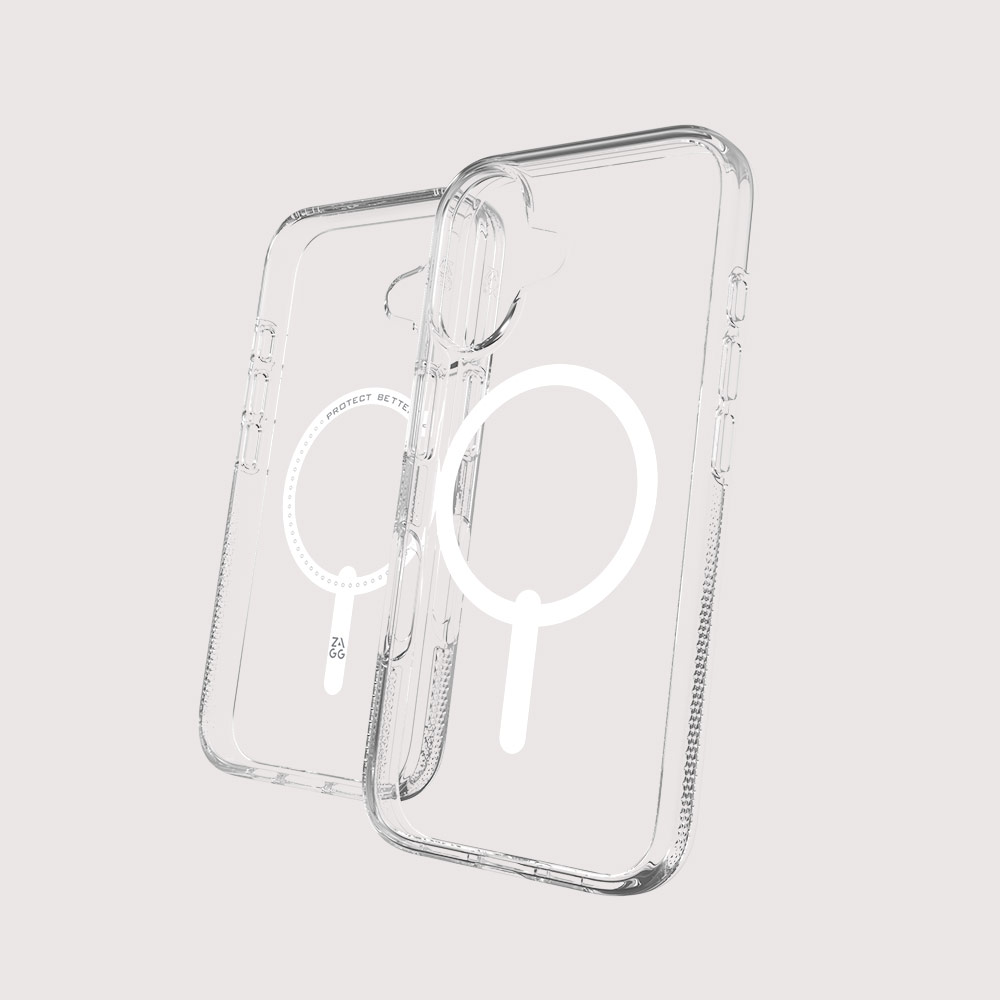 Picture of Apple iPhone 16 6.1 Case | Zagg Crystal Palace Snap Anti Yellow Magnetic Drop Protection Case for iPhone 16 6.1 (Clear)