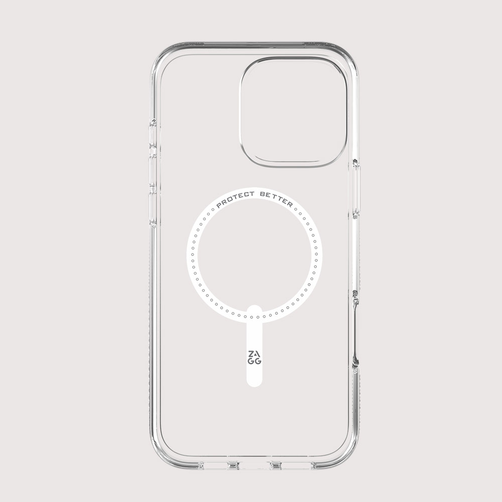 Picture of Apple iPhone 16 Pro 6.3 Case | Zagg Crystal Palace Snap Anti Yellow Magnetic Drop Protection Case for iPhone 16 Pro 6.3 (Clear)