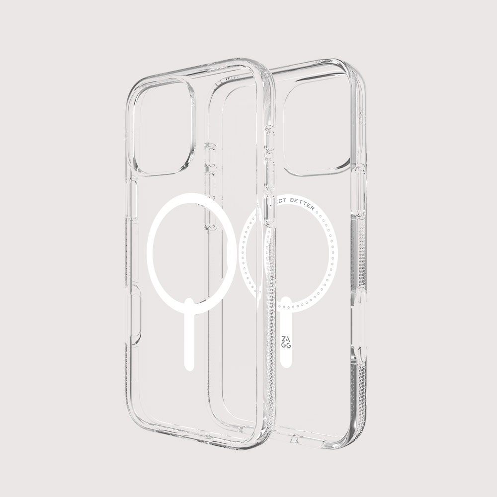 Picture of Apple iPhone 16 Pro 6.3 Case | Zagg Crystal Palace Snap Anti Yellow Magnetic Drop Protection Case for iPhone 16 Pro 6.3 (Clear)