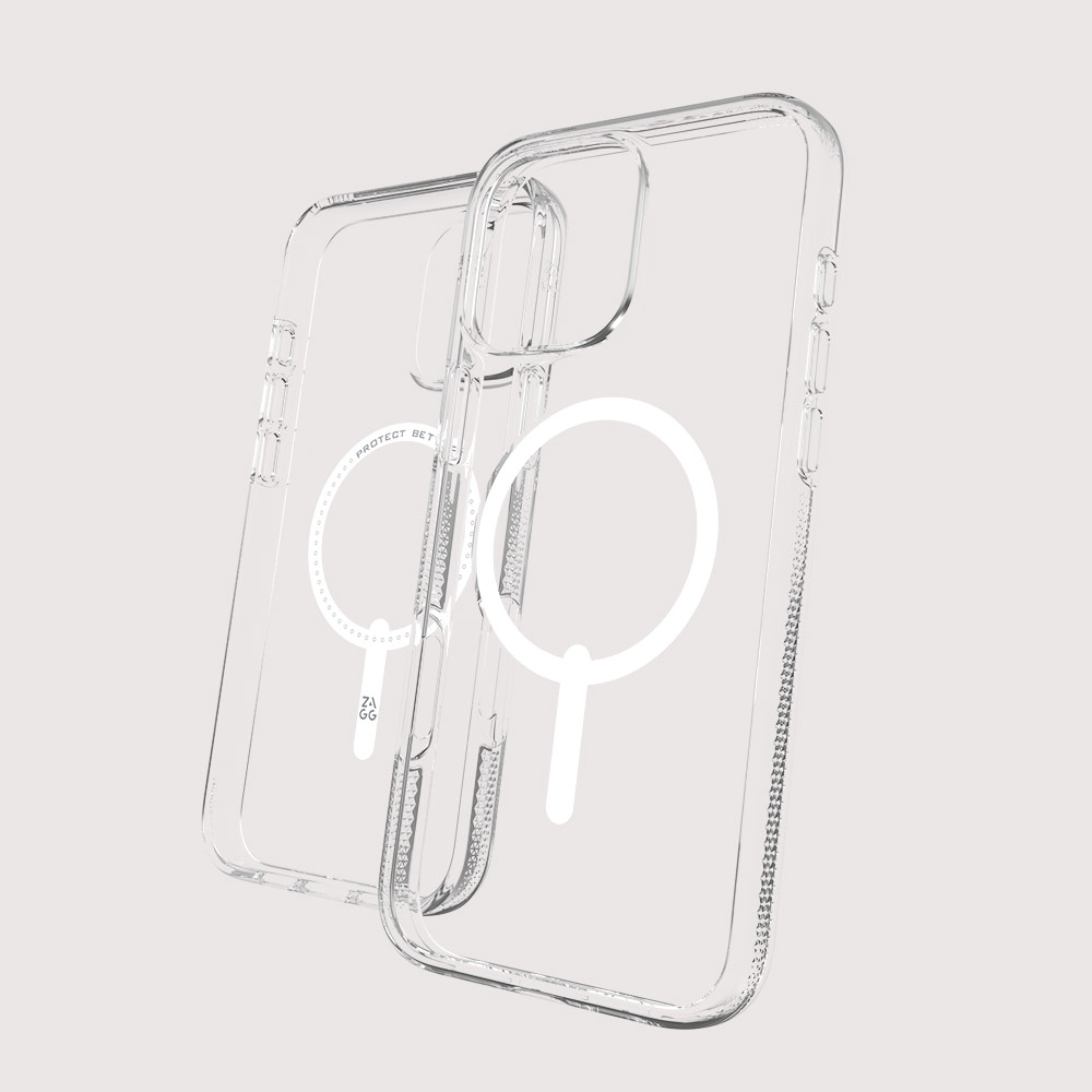 Picture of Apple iPhone 16 Pro 6.3 Case | Zagg Crystal Palace Snap Anti Yellow Magnetic Drop Protection Case for iPhone 16 Pro 6.3 (Clear)