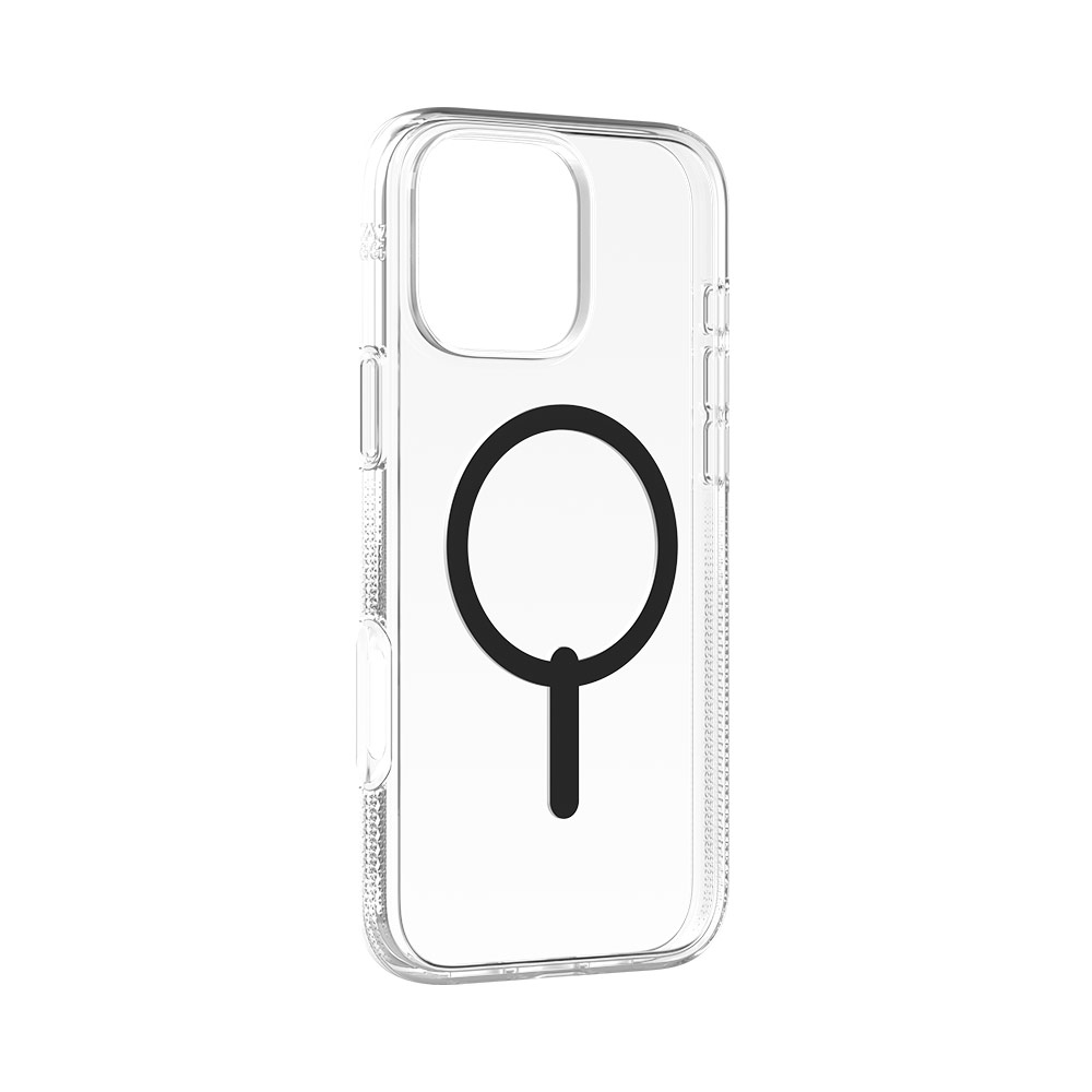 Picture of Apple iPhone 16 Pro 6.3 Case | Zagg Crystal Palace Snap Anti Yellow Magnetic Drop Protection Case for iPhone 16 Pro 6.3 (Black)