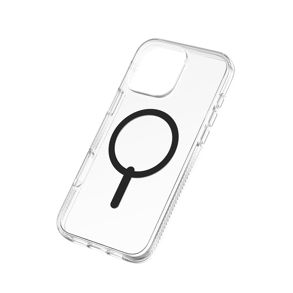 Picture of Apple iPhone 16 Pro 6.3 Case | Zagg Crystal Palace Snap Anti Yellow Magnetic Drop Protection Case for iPhone 16 Pro 6.3 (Black)