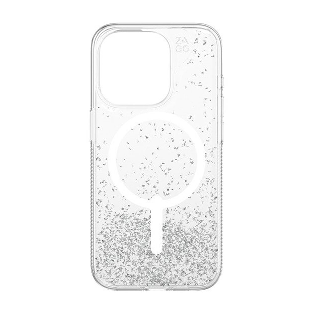 Picture of Apple iPhone 15 Pro Max 6.7 Case | Zagg Essential Sparkling Glitter Snap Magnetic Drop Protection Case for iPhone 15 Pro Max 6.7 (Matte)