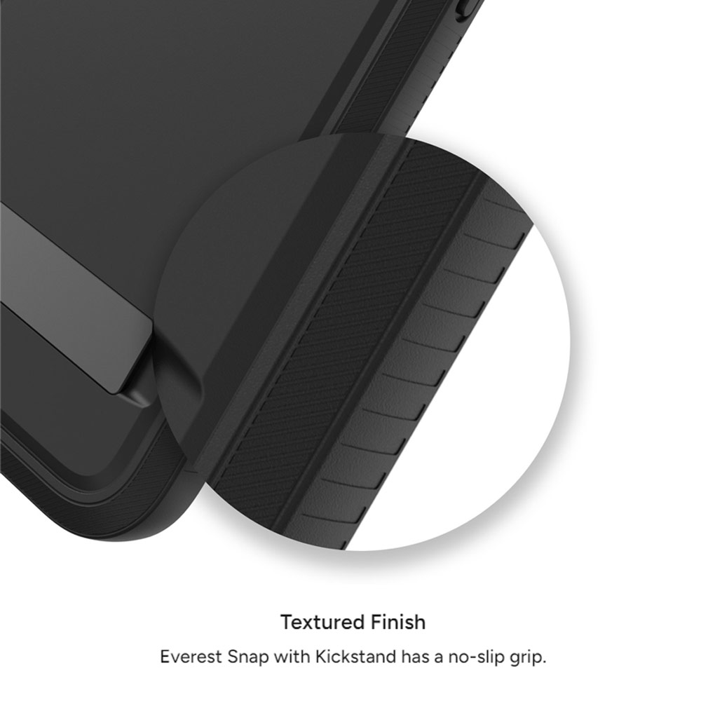 Picture of Apple iPhone 15 Pro 6.1 Case | Zagg Everest Snap Extreme Magnetic Non Slip Drop Protection Case with Kickstand for iPhone 15 Pro 6.1 (Gray)