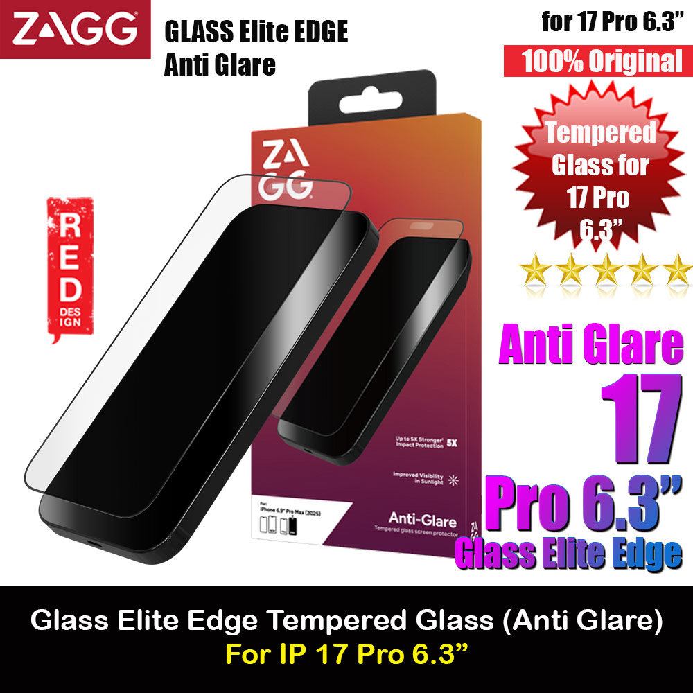 Picture of Zagg Privacy Glass Elite Edge Tempered Glass Screen Protector with Easy Installation Tray for iPhone 17 Pro 6.3 (Privacy) Apple iPhone 17 Pro 6.3- Apple iPhone 17 Pro 6.3 Cases, Apple iPhone 17 Pro 6.3 Covers, iPad Cases and a wide selection of Apple iPhone 17 Pro 6.3 Accessories in Malaysia, Sabah, Sarawak and Singapore 