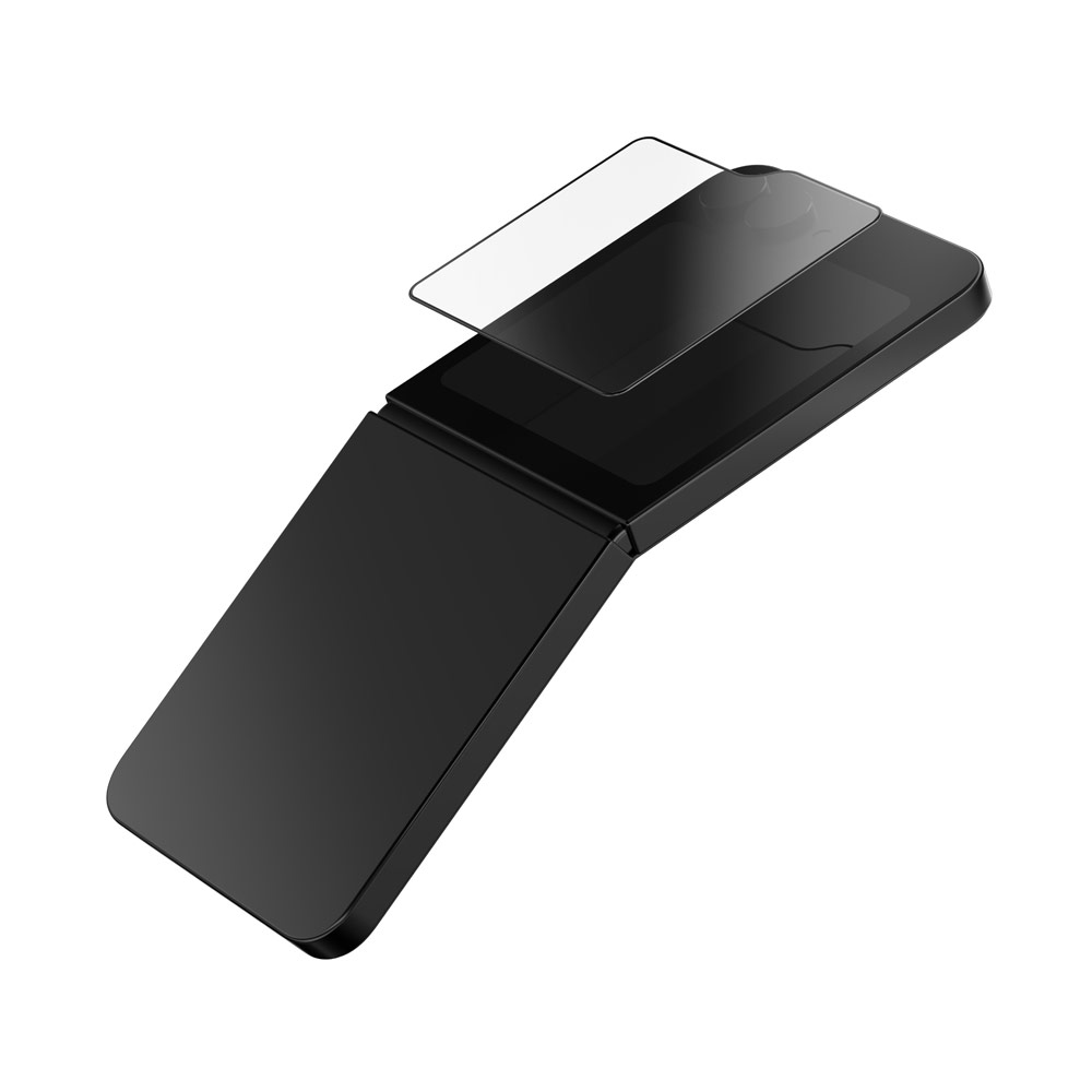 Picture of Samsung Galaxy Z Flip 6 Screen Protector | Zagg Glass Plus Edge Front Tempered Glass Screen Protector for Samsung Galaxy Z Flip 6