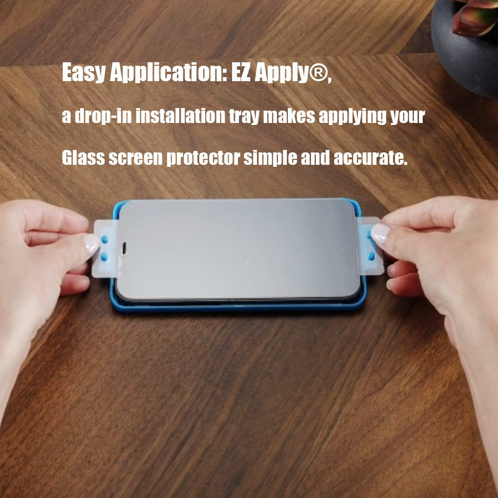 Picture of Apple iPhone 14 Pro Max 6.7 Screen Protector | Zagg Glass Elite Edge Tempered Glass Screen Protector with Easy Installation Tray for iPhone 14 Pro Max 6.7 (2 Way Privacy