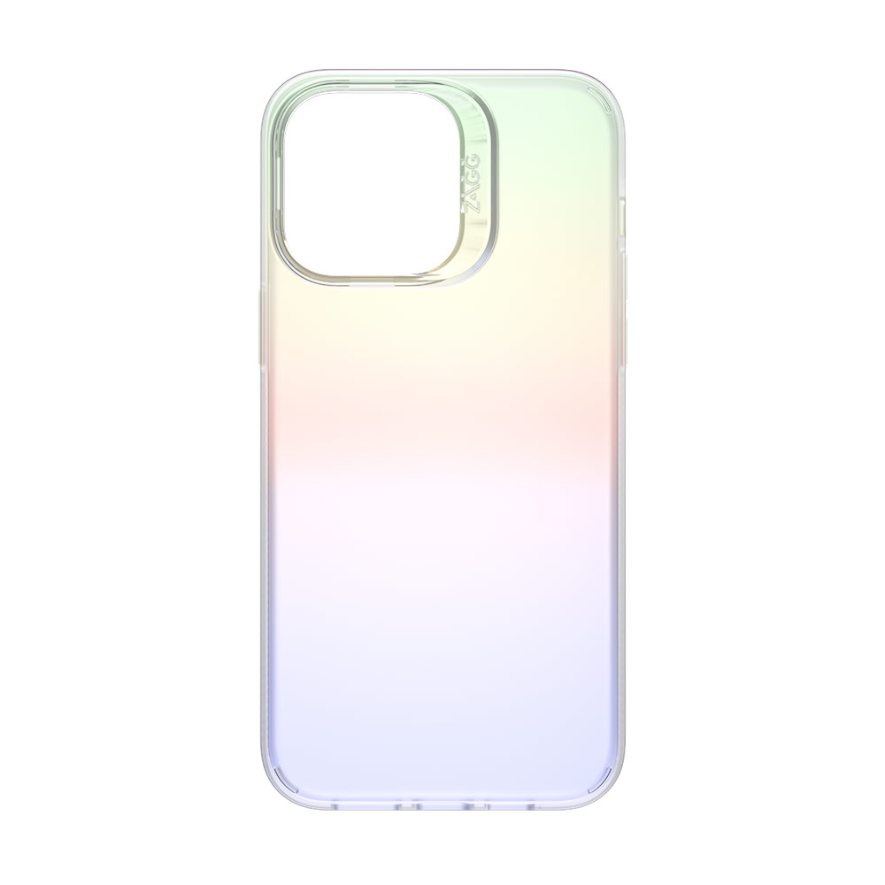 Picture of Apple iPhone 14 Plus 6.7 Case | Zagg Iridescent Slim Design Improved Grip Drop Protection Anti Finger Print Case for iPhone 14 Plus 6.7 (Iridescent Matte Clear)