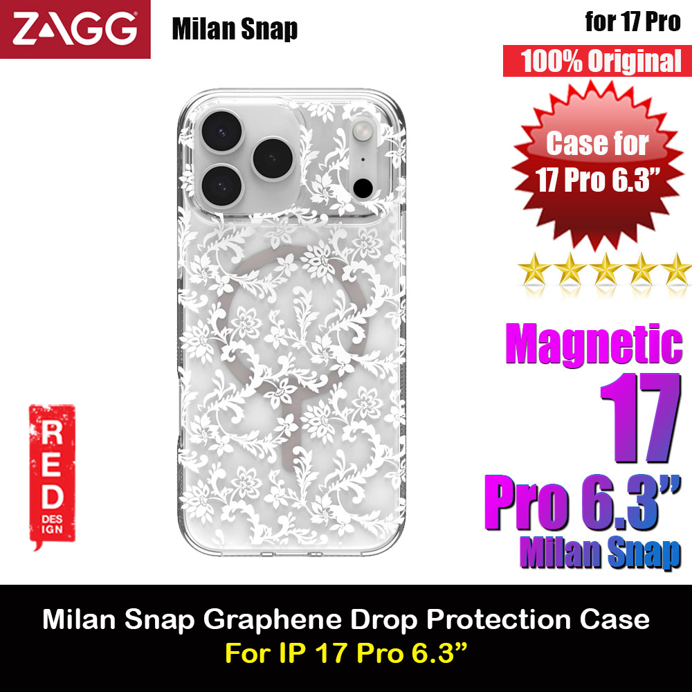 Picture of Zagg Milan Snap Magnetic Drop Protection Case for iPhone 17 Pro 6.3 (Boho Blossom) Apple iPhone 17 Pro 6.3- Apple iPhone 17 Pro 6.3 Cases, Apple iPhone 17 Pro 6.3 Covers, iPad Cases and a wide selection of Apple iPhone 17 Pro 6.3 Accessories in Malaysia, Sabah, Sarawak and Singapore 