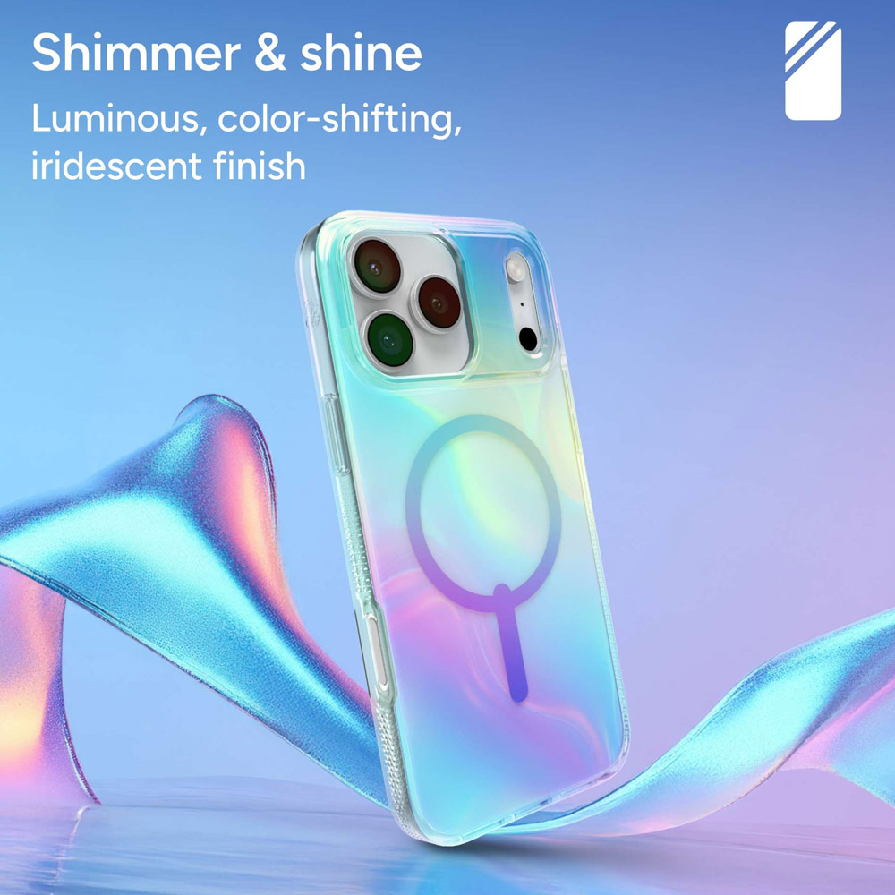Picture of Apple iPhone 17 Pro Max 6.9 Case | Zagg Milan Snap Magnetic Drop Protection Case for iPhone 17 Pro Max 6.9 (Iridescent Light)