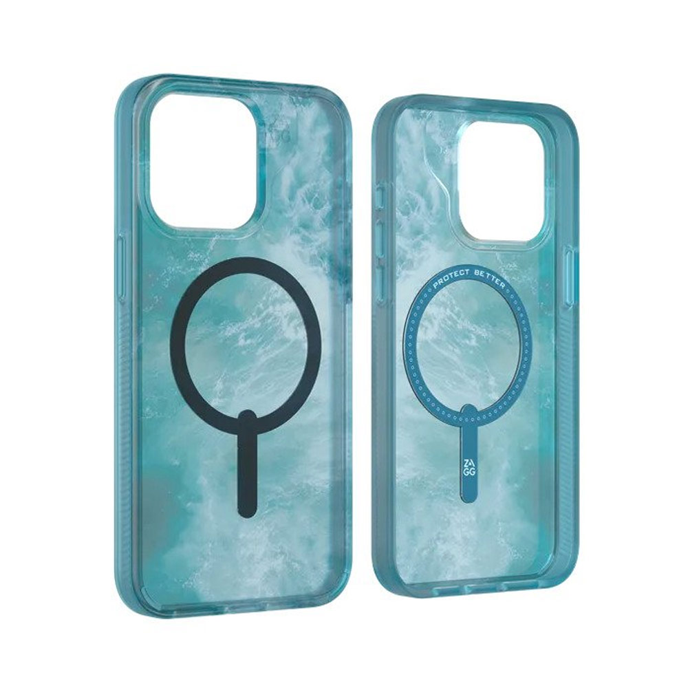 Picture of Apple iPhone 15 Pro 6.1 Case | Zagg Milan Snap Magnetic Drop Protection Case for iPhone 15 Pro 6.1 (Oceon)