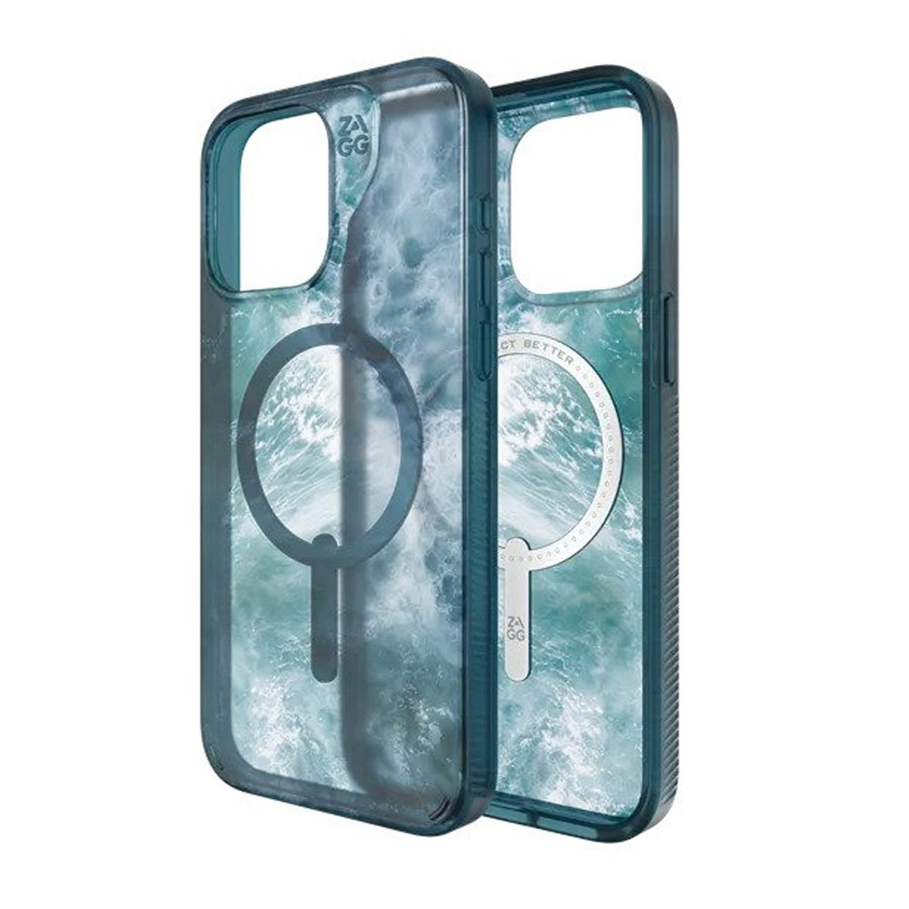 Picture of Apple iPhone 15 Pro 6.1 Case | Zagg Milan Snap Magnetic Drop Protection Case for iPhone 15 Pro 6.1 (Oceon)