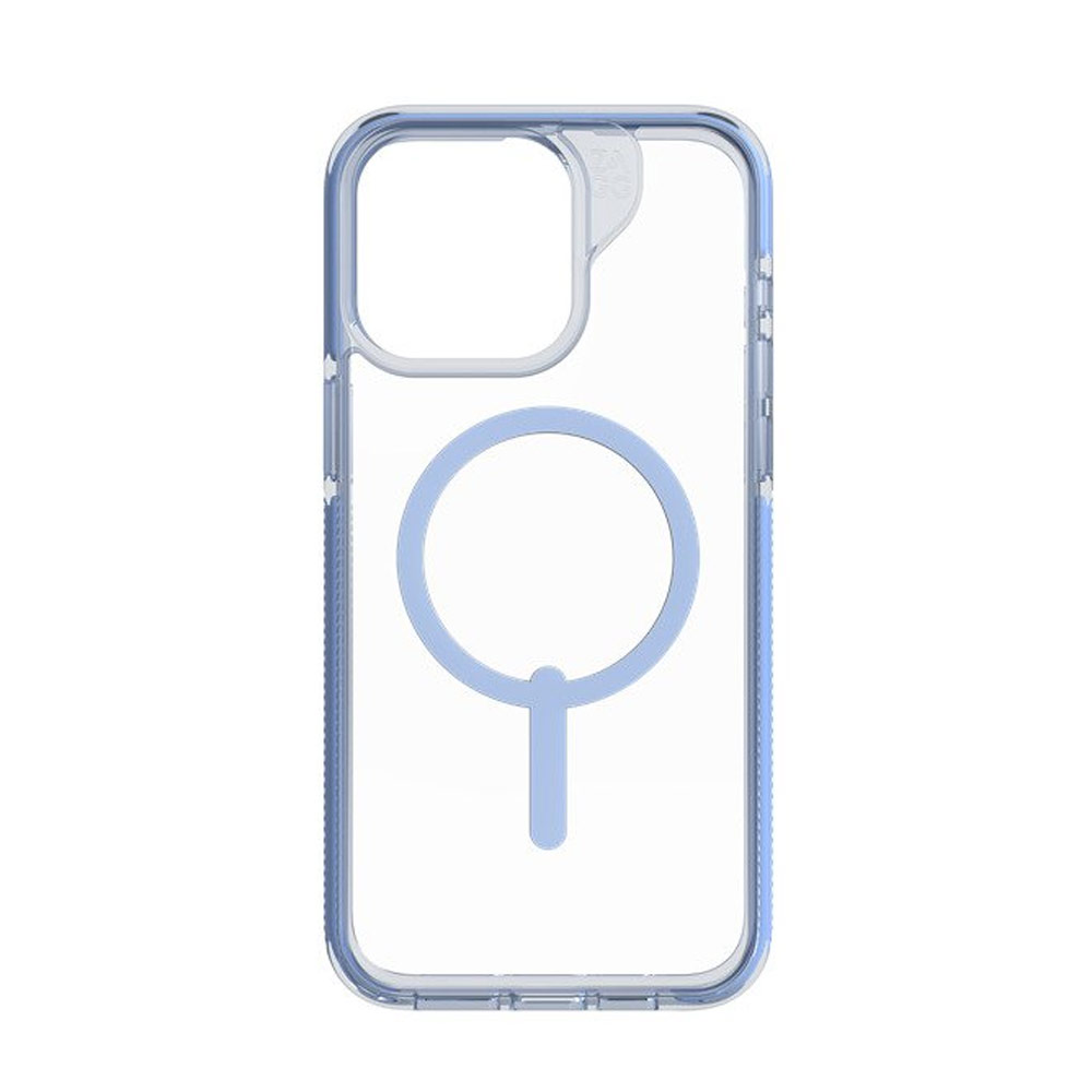 Picture of Apple iPhone 15 Pro 6.1 Case | Zagg Santa Cruz Snap Magnetic Slim Lightweight Non Slip Drop Protection Case for iPhone 15 Pro 6.1 (Blue)